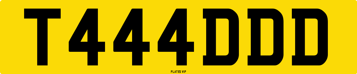 T444DDD Number Plate