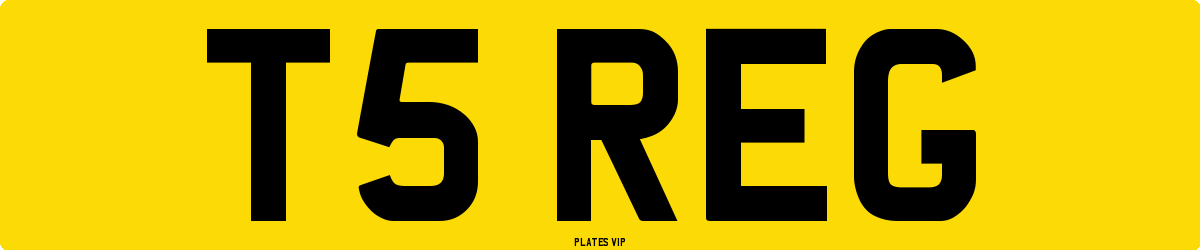 T5 REG Number Plate