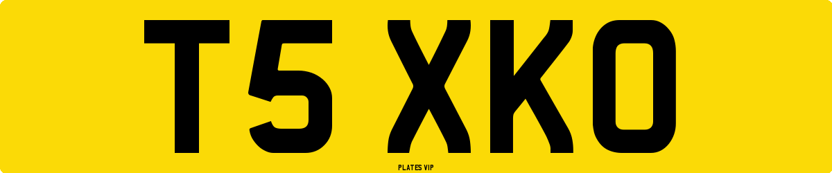 T5 XKO Number Plate