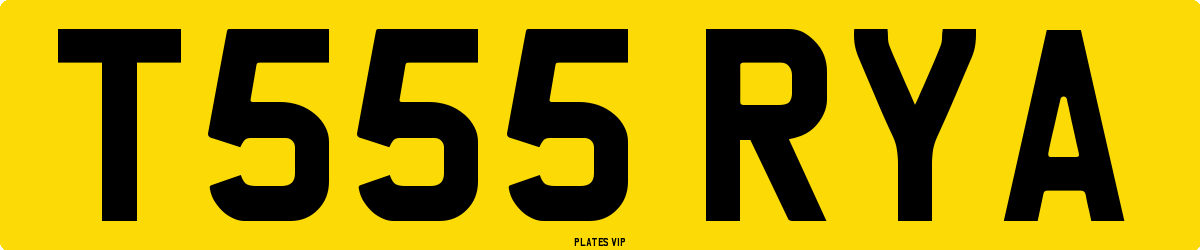 T555 RYA Number Plate