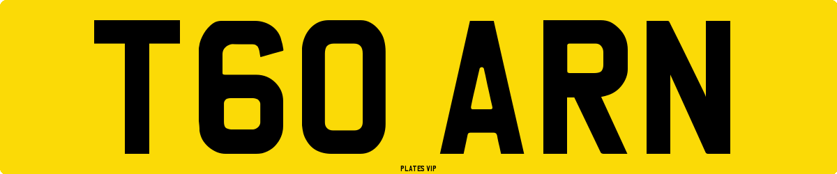 T60 ARN Number Plate