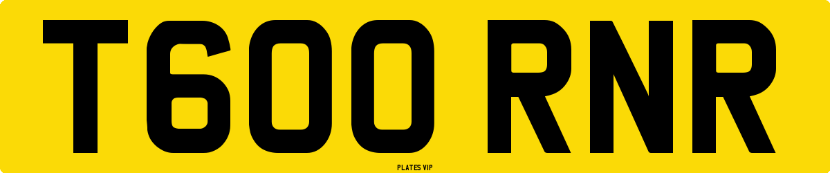 T600 RNR Number Plate