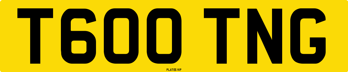 T600 TNG Number Plate