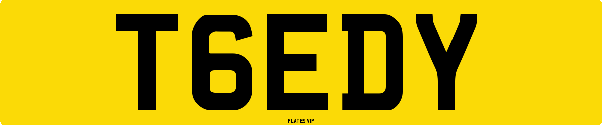 T6EDY Number Plate