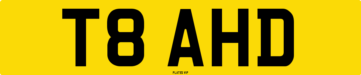 T8 AHD Number Plate