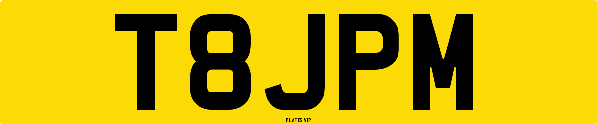 T8JPM Number Plate