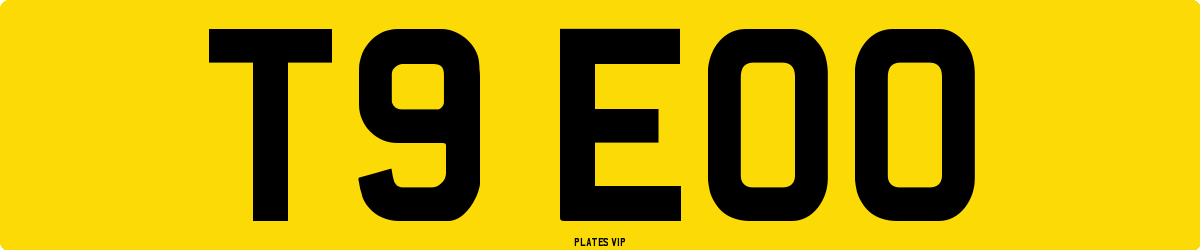 T9 EOO Number Plate