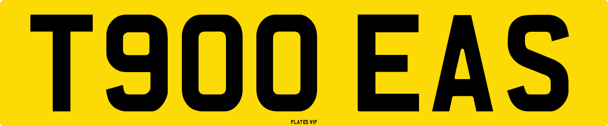 T900 EAS Number Plate