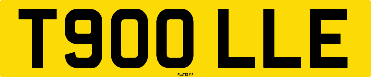 T900 LLE Number Plate