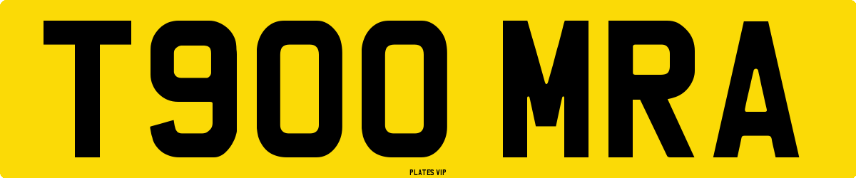 T900 MRA Number Plate