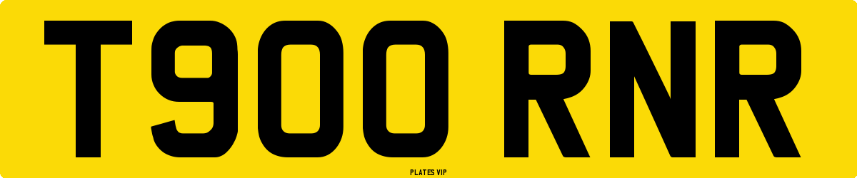 T900 RNR Number Plate