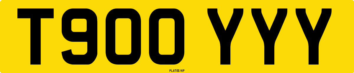 T900 YYY Number Plate