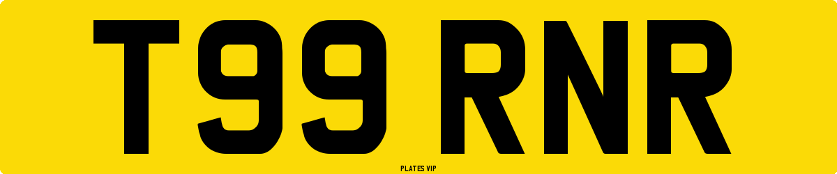 T99 RNR Number Plate