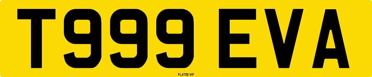 T999 EVA Number Plate