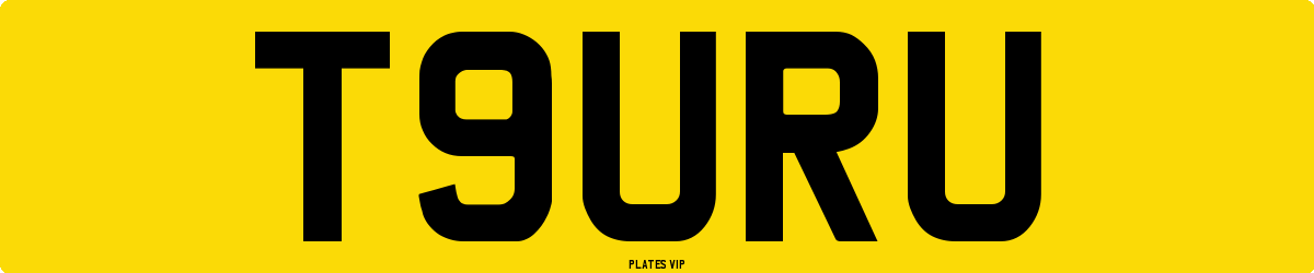T9URU Number Plate