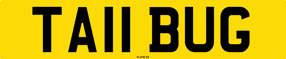 TA11 BUG Number Plate