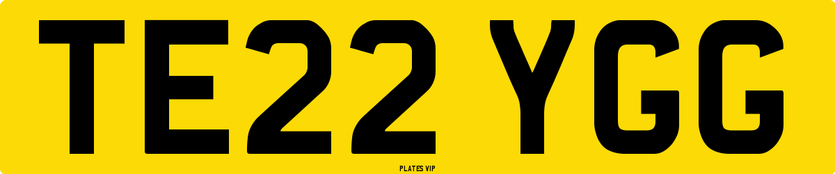 TE22 YGG Number Plate
