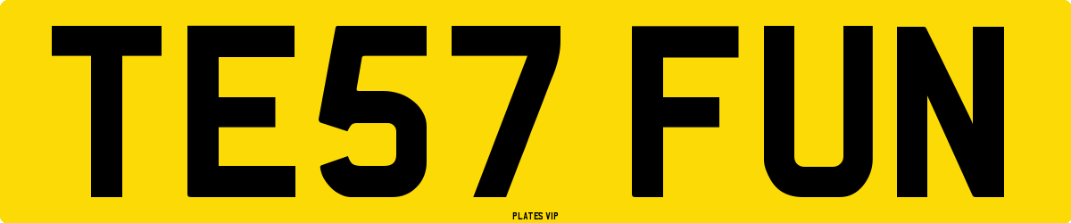 TE57 FUN Number Plate