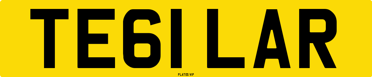 TE61 LAR Number Plate