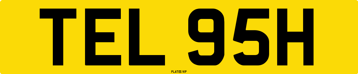 TEL 95H Number Plate
