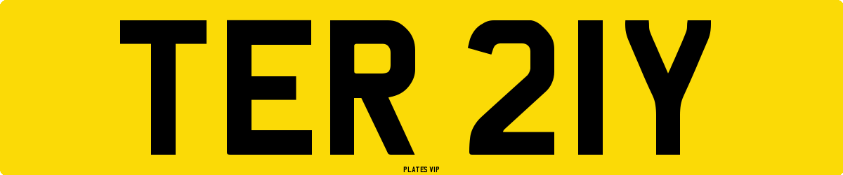 TER 21Y Number Plate