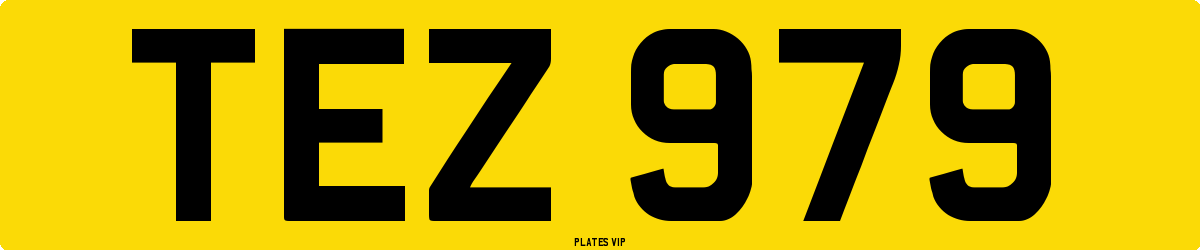 TEZ 979 Number Plate