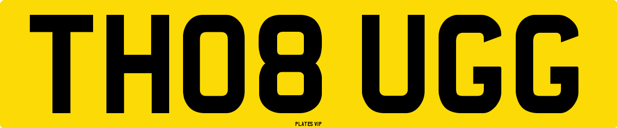 TH08 UGG Number Plate
