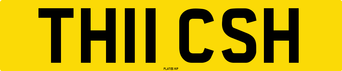 TH11 CSH Number Plate