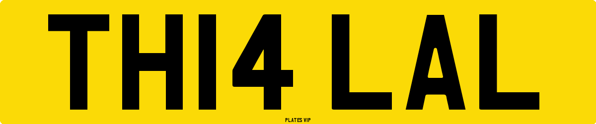 TH14 LAL Number Plate
