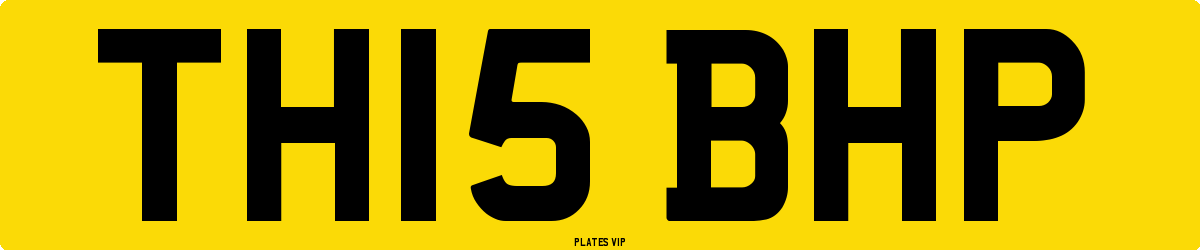 TH15 BHP Number Plate