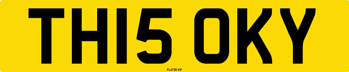TH15 OKY Number Plate