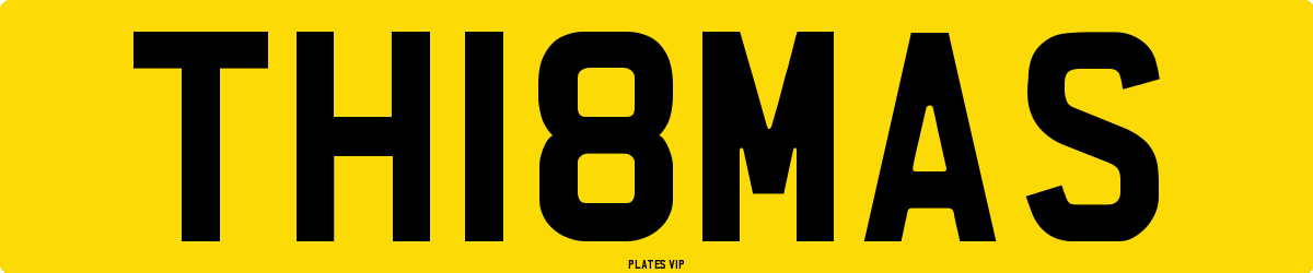 TH18MAS Number Plate