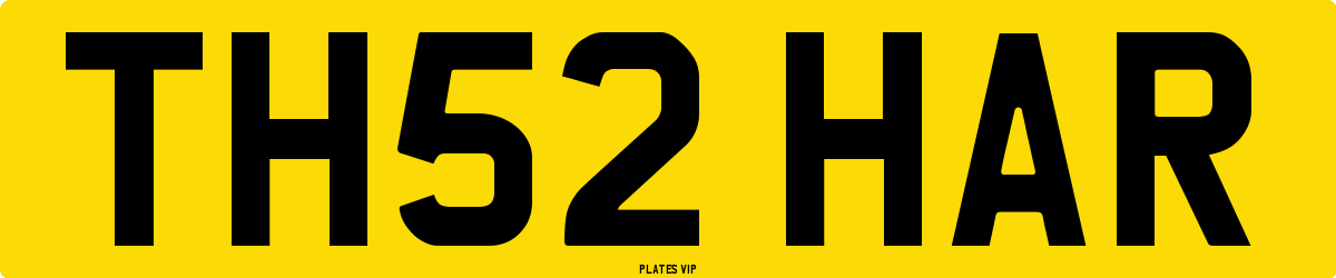 TH52 HAR Number Plate