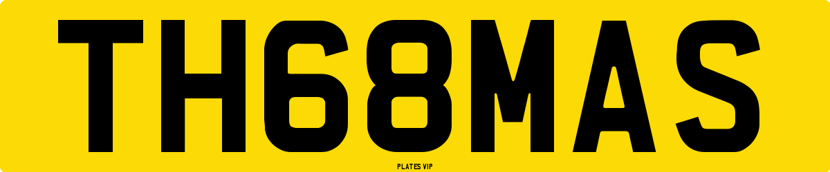 TH68MAS Number Plate