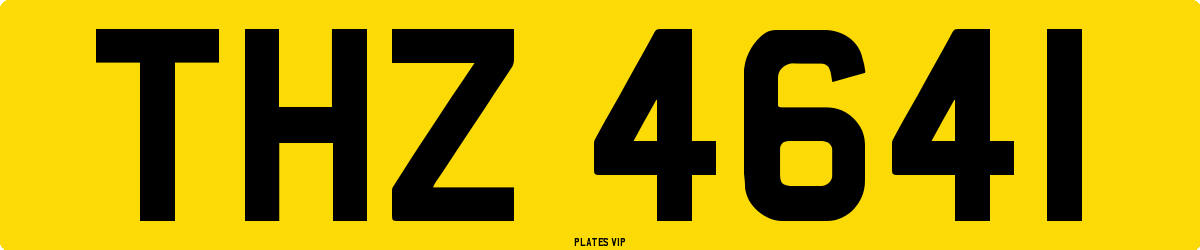 THZ 4641 Number Plate