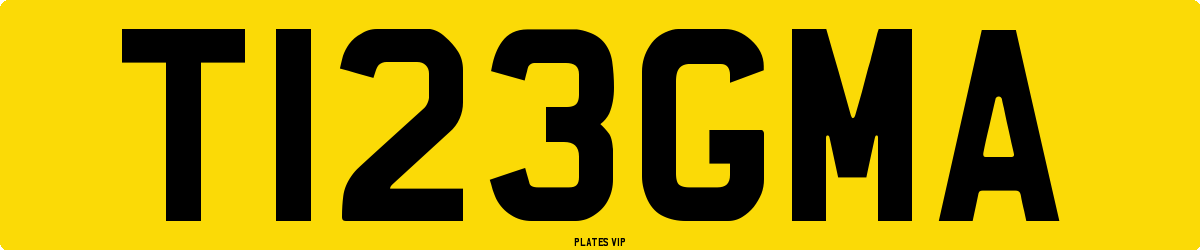 TI23GMA Number Plate