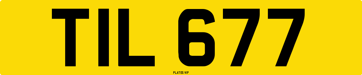 TIL 677 Number Plate