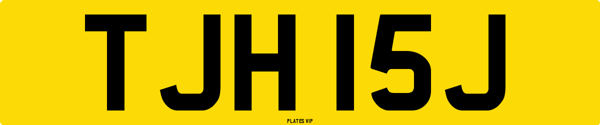 TJH 15J Number Plate