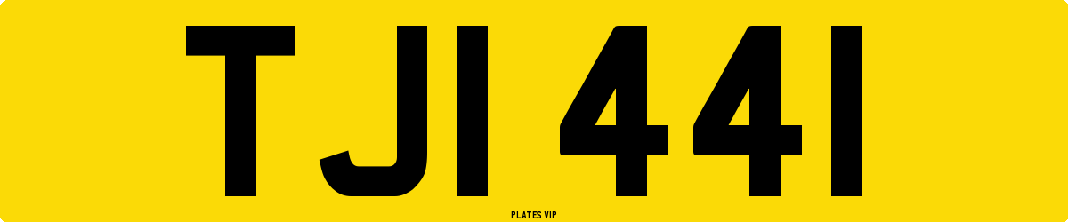 TJI 441 Number Plate