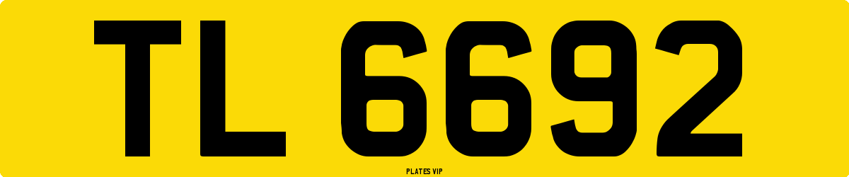 TL 6692 Number Plate