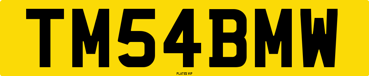TM54BMW Number Plate