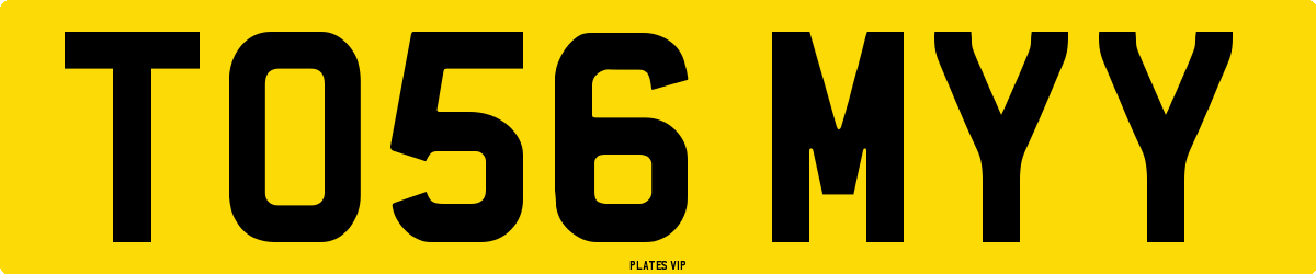TO56 MYY Number Plate