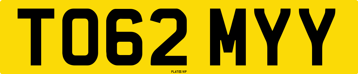 TO62 MYY Number Plate