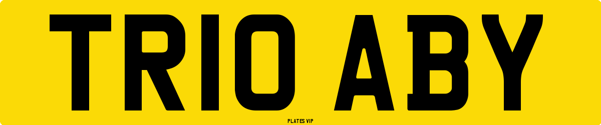 TR10 ABY Number Plate