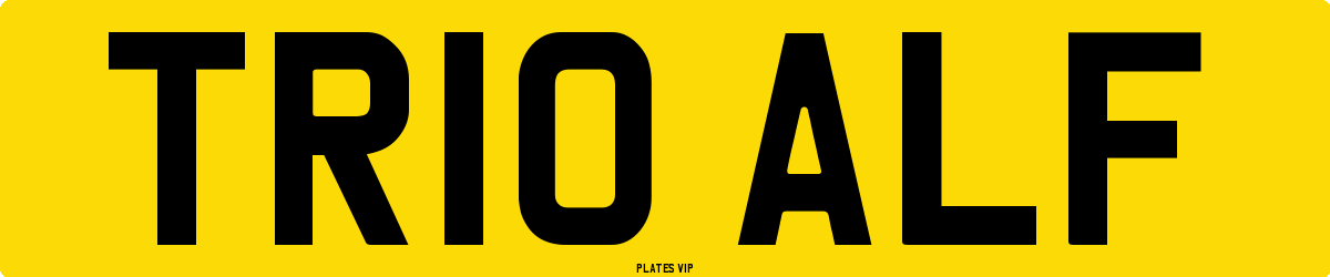TR10 ALF Number Plate