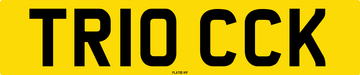 TR10 CCK Number Plate