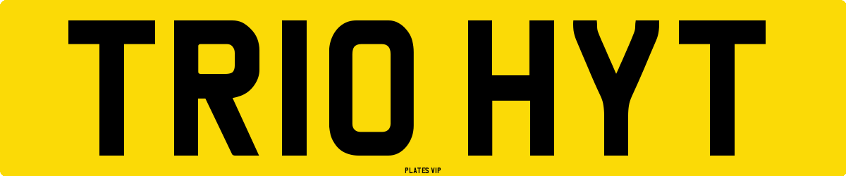 TR10 HYT Number Plate