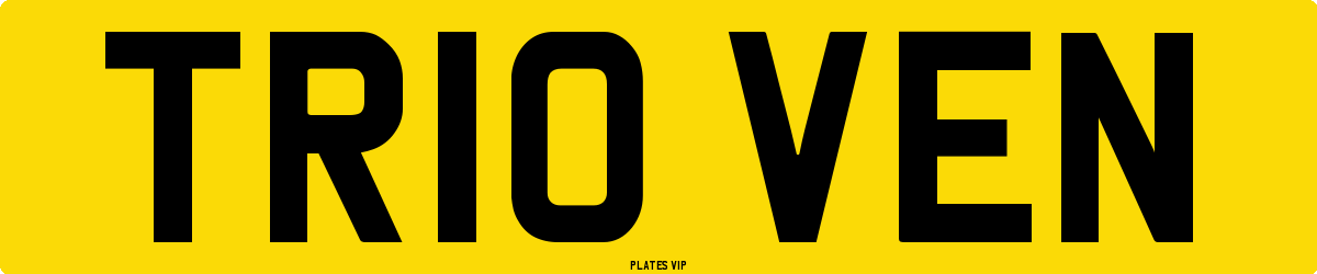 TR10 VEN Number Plate