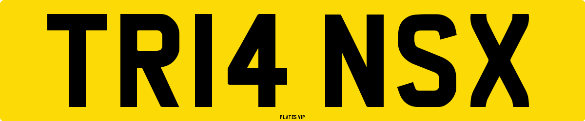 TR14 NSX Number Plate