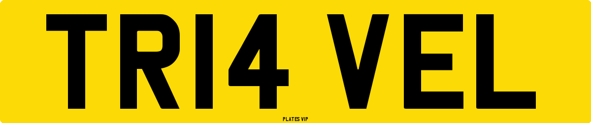 TR14 VEL Number Plate
